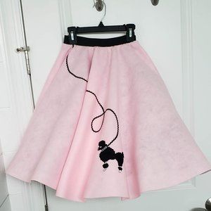 Hip Hop 50's Shop Pink Poodle Skirt with Crinoline Petticoat - Girls Size Large